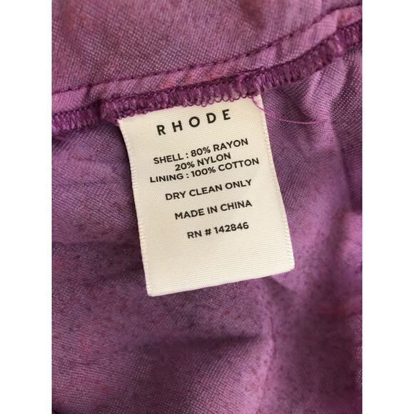 Rhode Jemima Dress Floral Midi Purple 4 - Picture 14 of 16